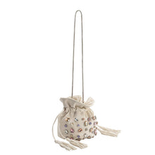 Load image into Gallery viewer, Starla Ivory Vegan Leather Jewel Top Handle Pre-Order 10/15