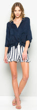 Load image into Gallery viewer, Maven West L/S Button Down Tie Top
