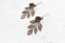 Load image into Gallery viewer, Branch & Pine Cone Earrings