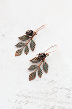 Load image into Gallery viewer, Branch & Pine Cone Earrings