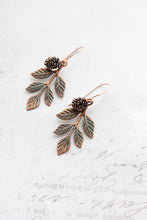 Load image into Gallery viewer, Branch & Pine Cone Earrings