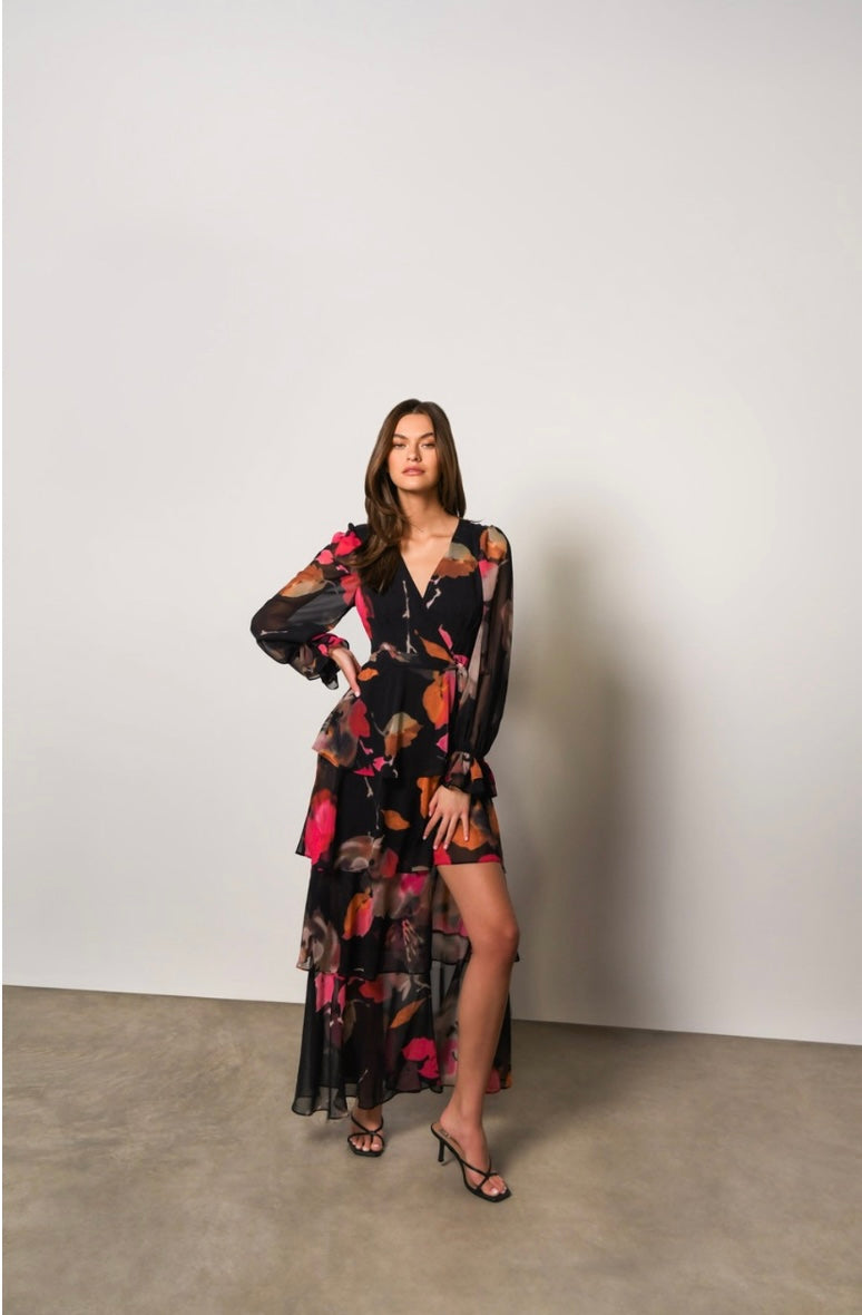 hutch wrap dress Hutch Bardot Maxi Wrap Dress – Edit Style Lounge
