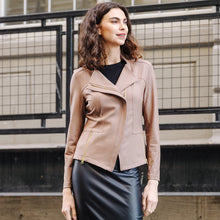 Load image into Gallery viewer, Clara Sunwoo Liquid Leather Jacket