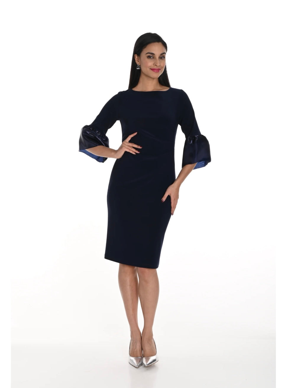 Frank Lyman 3/4 Sleeve Knit Dress Edit Style Lounge Frank Lyman 3/4 Sleeve Knit Dress Edit Style Lounge