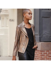 Load image into Gallery viewer, Clara Sunwoo Liquid Leather Jacket