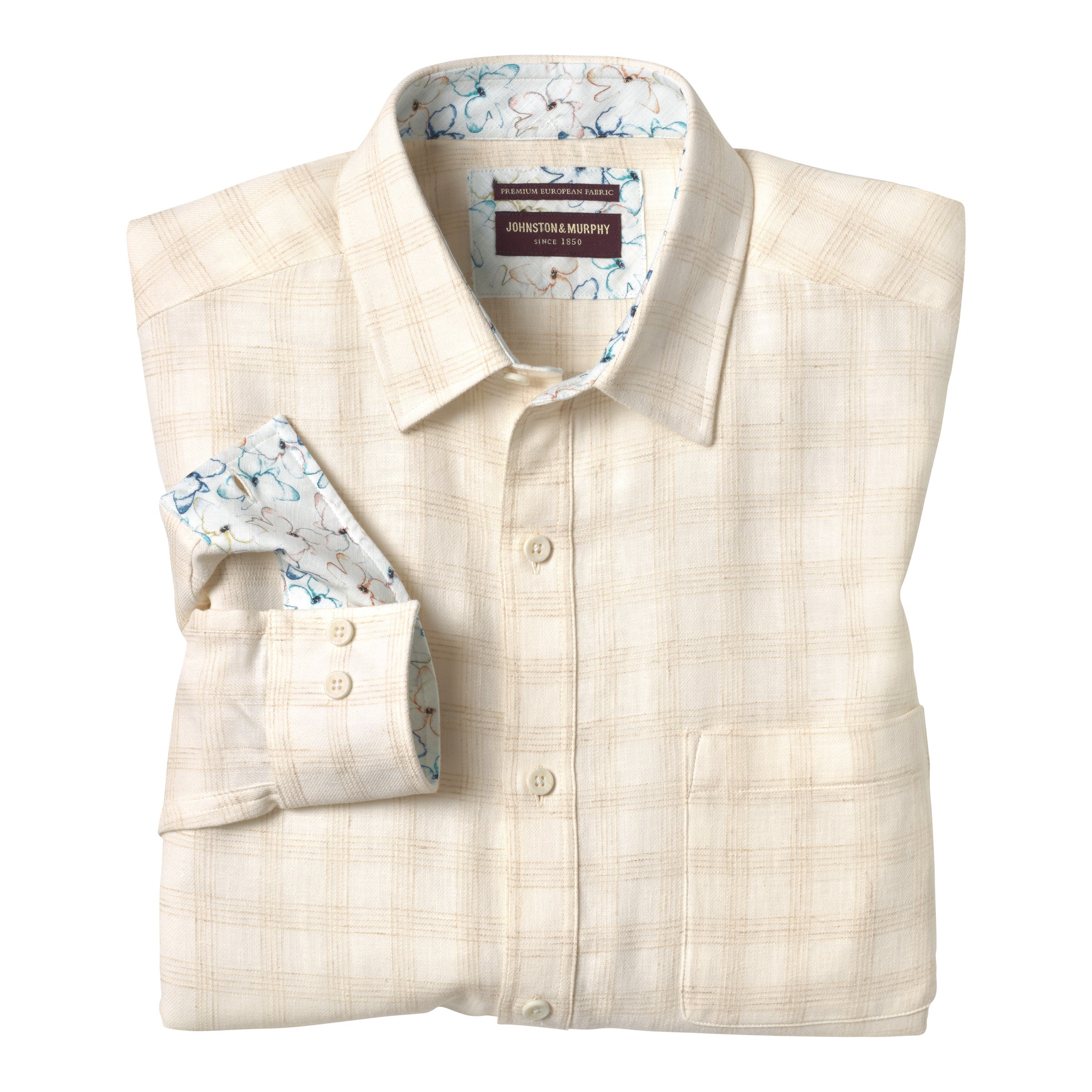Johnston & Murphy Washed Linen L/S Edit Style Lounge Johnston & Murphy Washed Linen L/S Edit Style Lounge