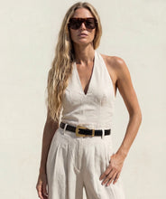 Load image into Gallery viewer, Amanda Maria Linen Halter Top