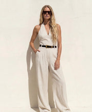 Load image into Gallery viewer, Amanda Maria Linen Halter Top