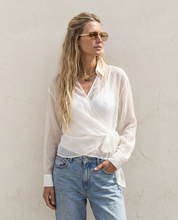 Load image into Gallery viewer, Amanda Maria Chiffon Wrap Blouse