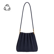 Load image into Gallery viewer, Carrie Navy Vegan Suede Shoulder Bag