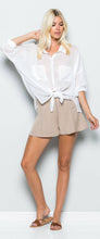 Load image into Gallery viewer, Maven West L/S Button Down Tie Top