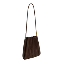 Load image into Gallery viewer, Carrie Chocolate Vegan Suede Shoulder Bag