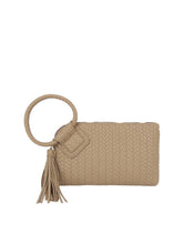 Load image into Gallery viewer, Woven Ring Handle Wristlet
