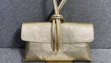 Load image into Gallery viewer, BETTY Italian Metallic Leather Crossbody Bag
