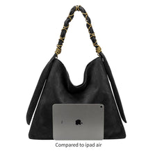 Load image into Gallery viewer, Venus Chocolate Recycl Vegan Suede Tote Bag Pre-Order 9/30
