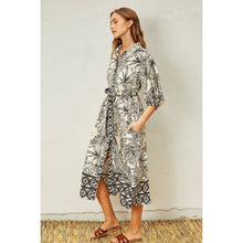 Load image into Gallery viewer, Tropical Shirt Dress
