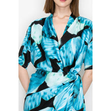 Load image into Gallery viewer, Ina Abstract Wrap Midi Dress
