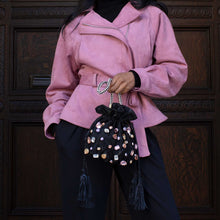 Load image into Gallery viewer, Starla Ivory Vegan Leather Jewel Top Handle Pre-Order 10/15
