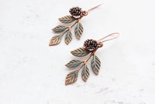 Load image into Gallery viewer, Branch &amp; Pine Cone Earrings
