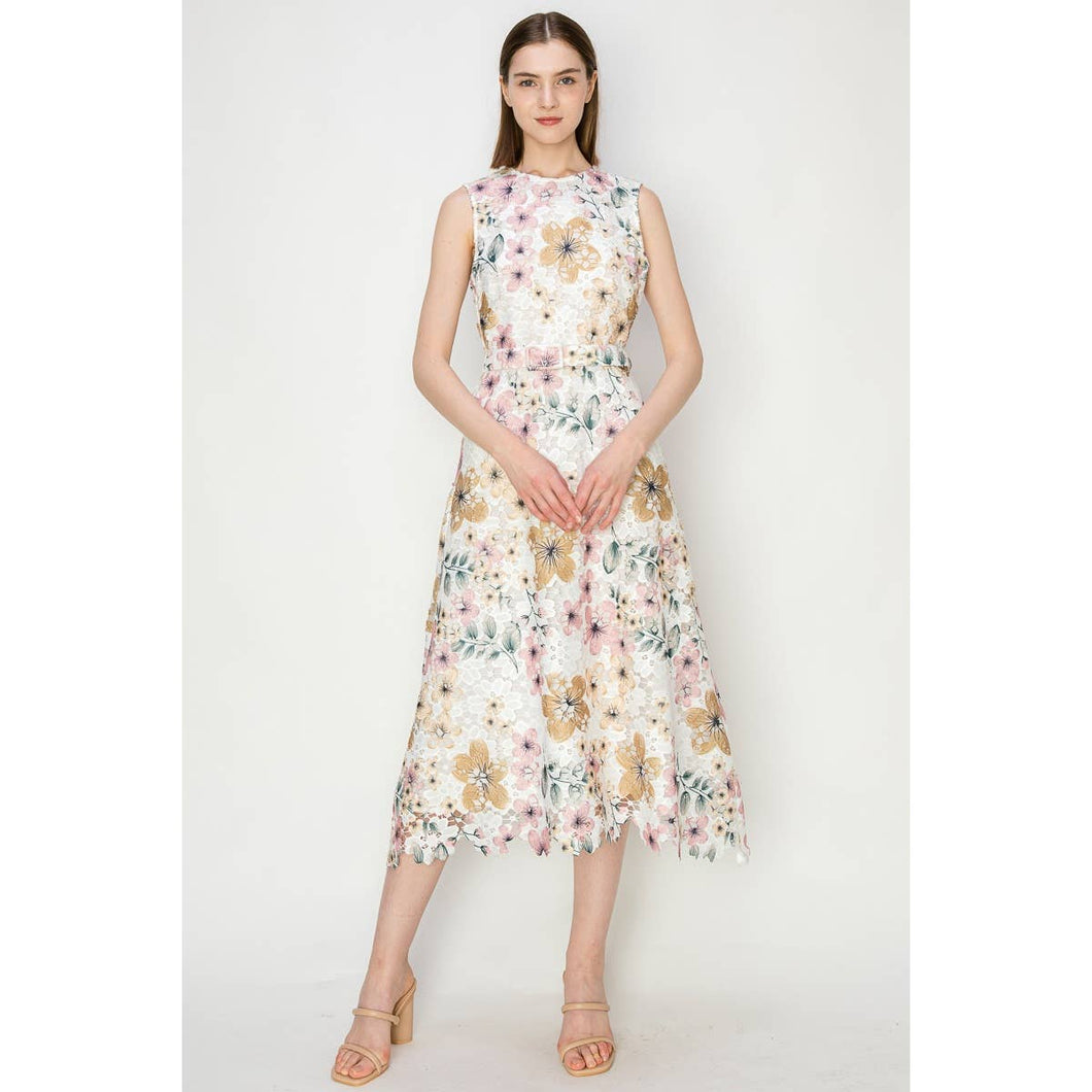 Ina Floral Midi Dress