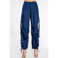 Load image into Gallery viewer, Vintage Shop Satin Cargo Pants
