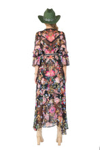 Load image into Gallery viewer, Beulah Style Chiffon Wrap Dress
