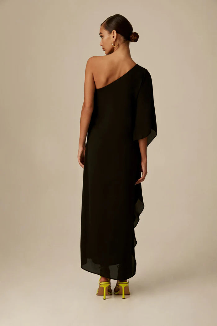 Krisa Draped One Shoulder Maxi Dress – Edit Style Lounge