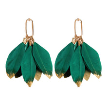 Load image into Gallery viewer, Feather Tassel Earrings
