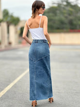 Load image into Gallery viewer, Wash Lab  Denim Maxi Skirt

