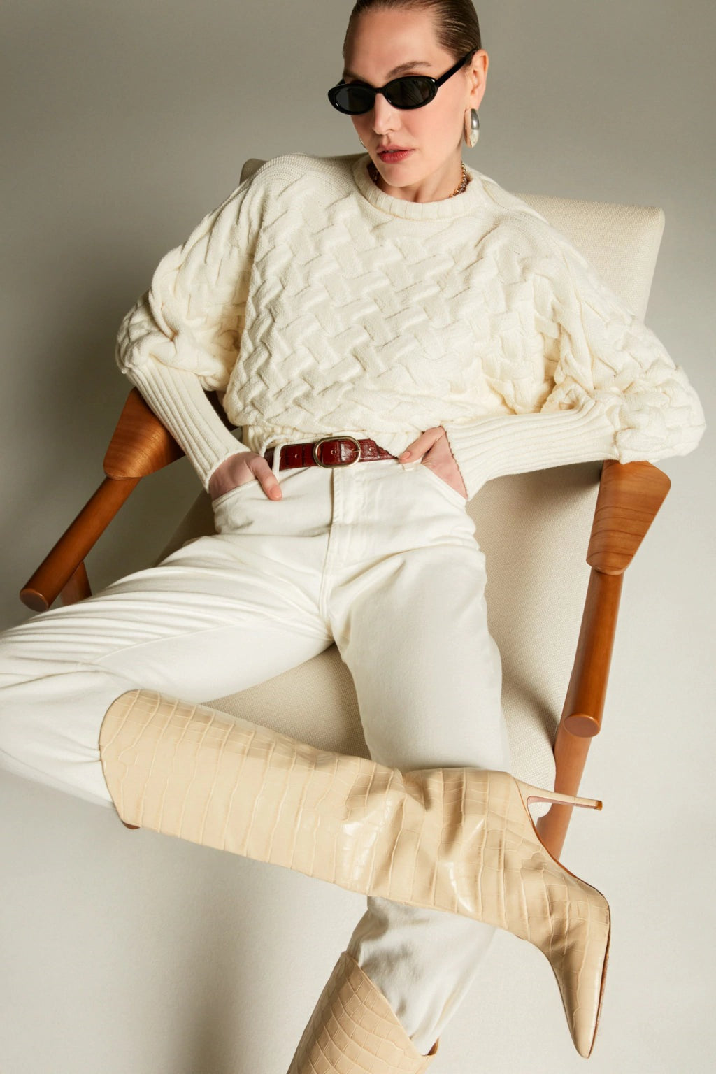 Maria Pavan Boreal Lattice Sweater