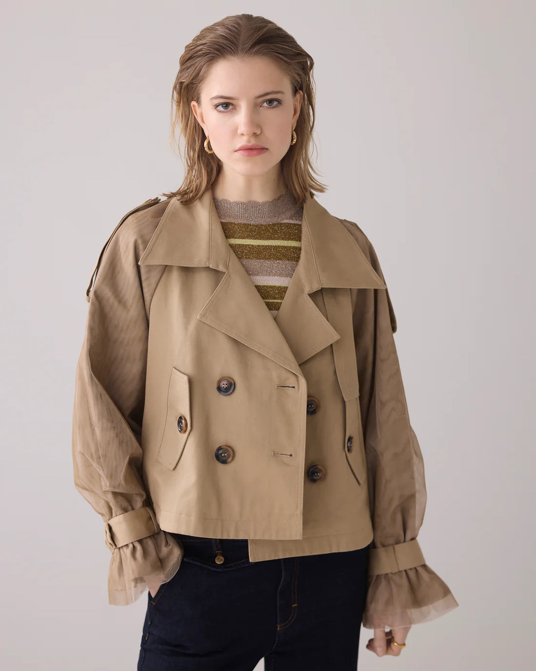 Summum Short Trench Coat