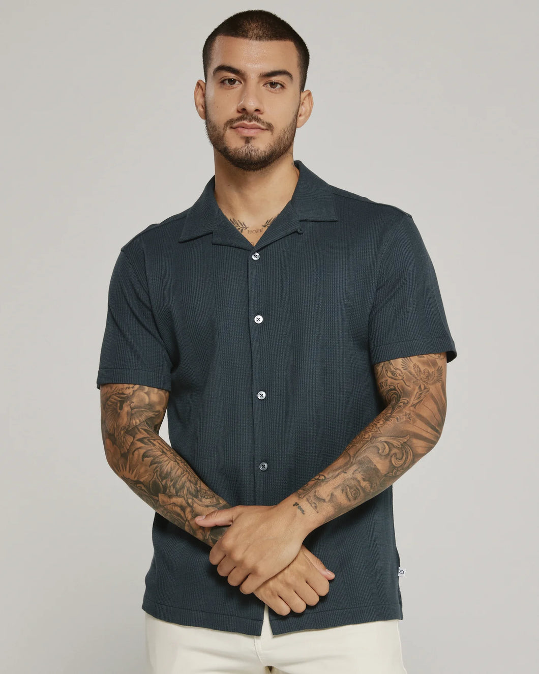 7 Diamonds Burke Camp Sweater Shirt