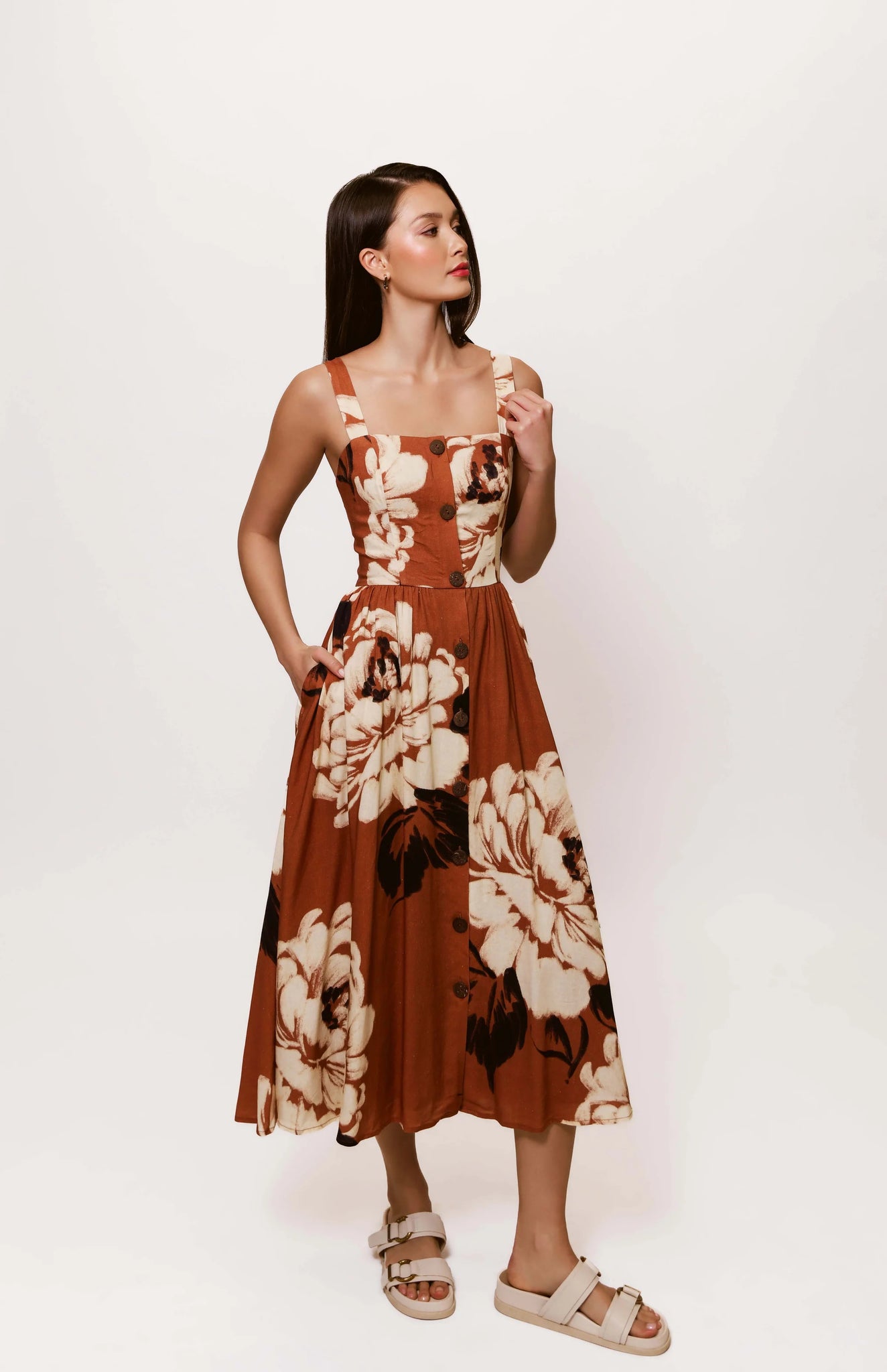 hutch brown dress Anthropologie Hutch Strapless Bow Slim Mini Dress Medium Brown Dot
