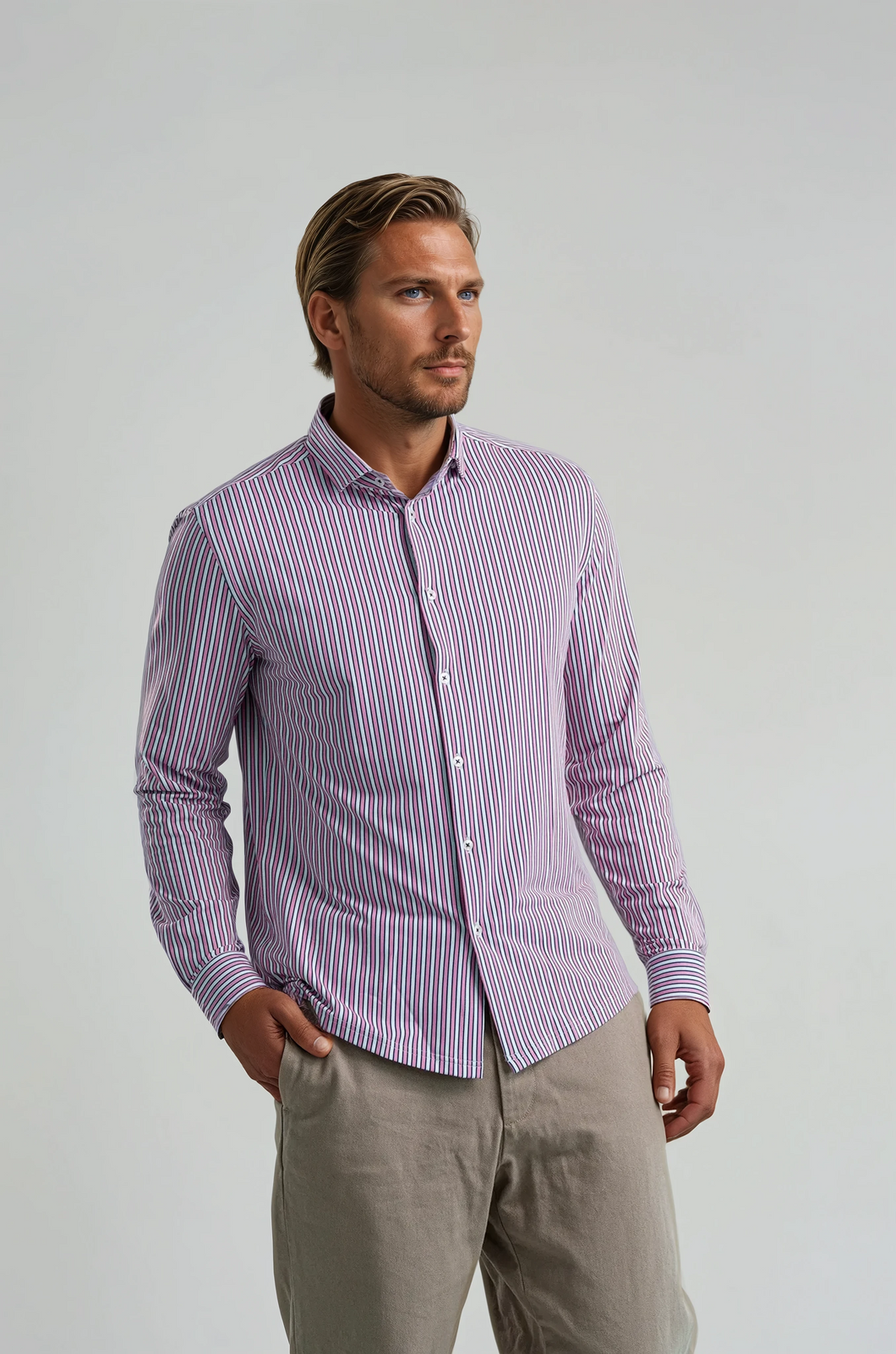 Stone Rose Sunday Striped Shirt