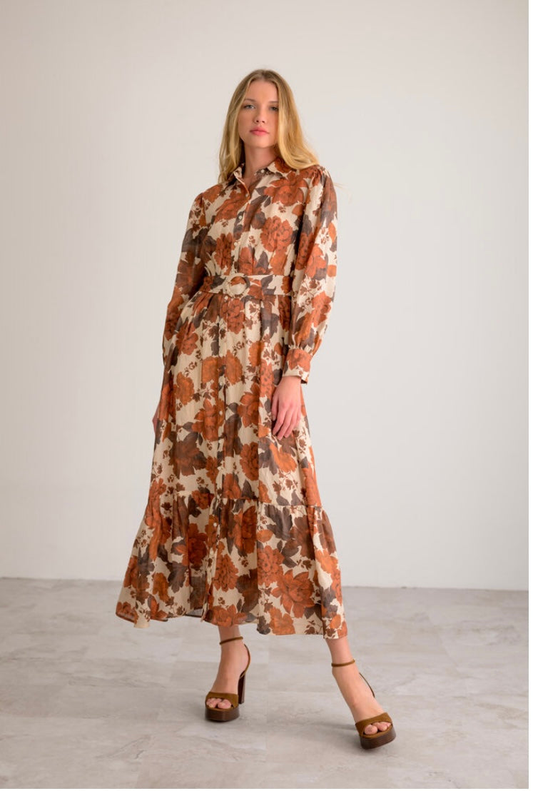 Lavender Brown Haven Maxi Dress
