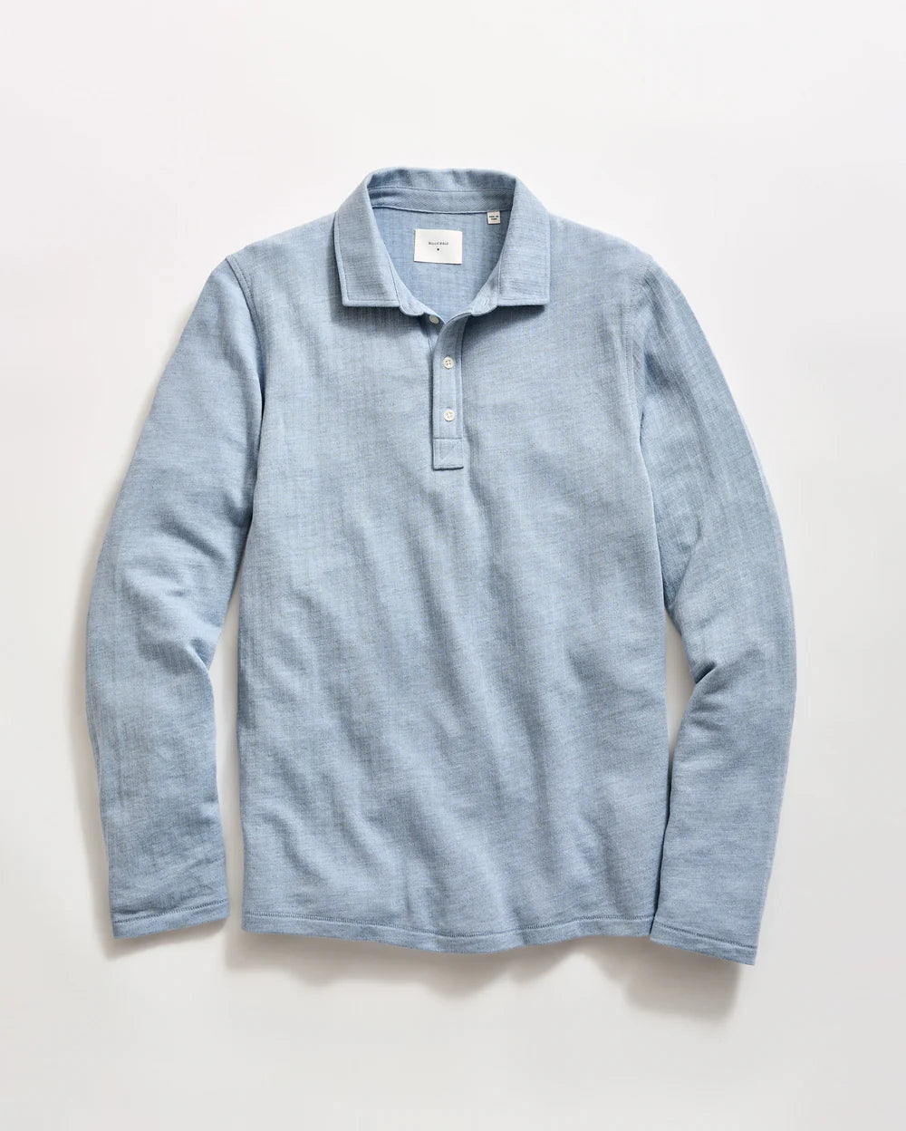 Billy Reid L/S Herringbone Polo