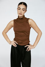 Load image into Gallery viewer, Amanda Maria Bamboo Mock Neck Tank
