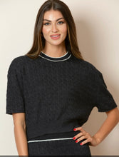 Load image into Gallery viewer, Jessie Liu Merino Cable Knit Sweater
