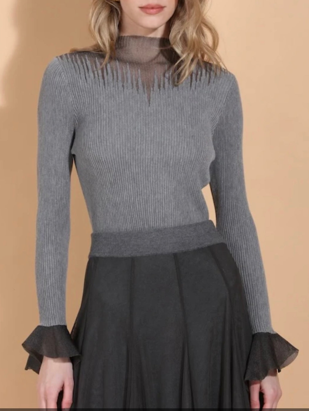 Jessie Liu Sheer Sweater