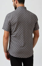 Load image into Gallery viewer, Stone Rose Seersucker Palm Print Resort Shirt
