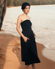 Load image into Gallery viewer, Nary Shirred Tube Top Midi Dress
