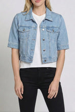 Load image into Gallery viewer, 11 Uptown Crop Jean Jacket
