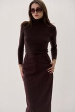 Load image into Gallery viewer, Amanda Maria Suede Midi Skirt
