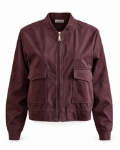 Load image into Gallery viewer, Amanda Maria Suede Bomber
