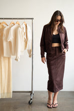 Load image into Gallery viewer, Amanda Maria Suede Bomber
