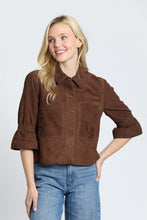 Load image into Gallery viewer, 11 Uptown Suede Crop Jacket
