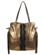 Load image into Gallery viewer, Lilla Lane Santana Putri Metallic Tote
