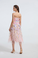 Load image into Gallery viewer, Productseeker 3D Flower Strapless Dress
