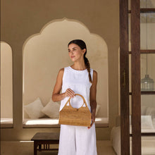 Load image into Gallery viewer, Ata Vine Handwoven Roll Handbag
