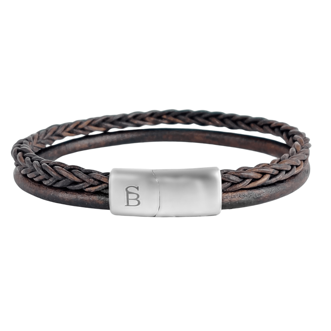 Leather Bracelet Denby - Brown